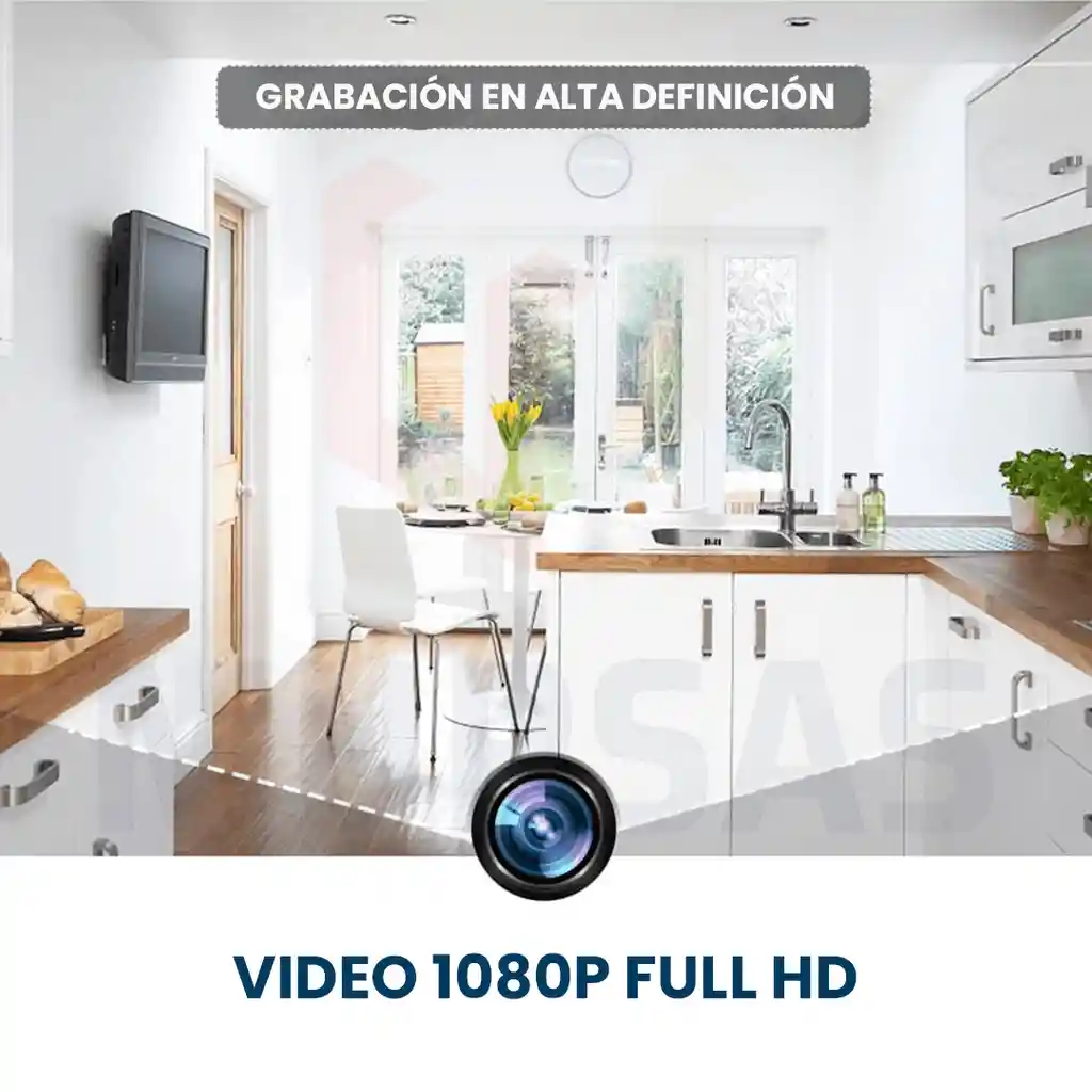 Camara Tipo Reloj De Mesa Wifi Sensor Movimiento Hd 1080p