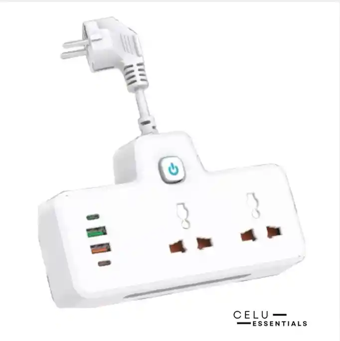 Multitoma 3250w Con 2 Conectores Usb Y 2 Tipo C