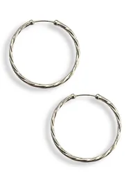 Arete Candonga En Plata Ley 925, Arete En Plata Ley 925, Joyeria Joyas, Aretes En Plata