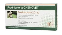 Prednisolona 20 Mg X 10 Tabletas Chemovet