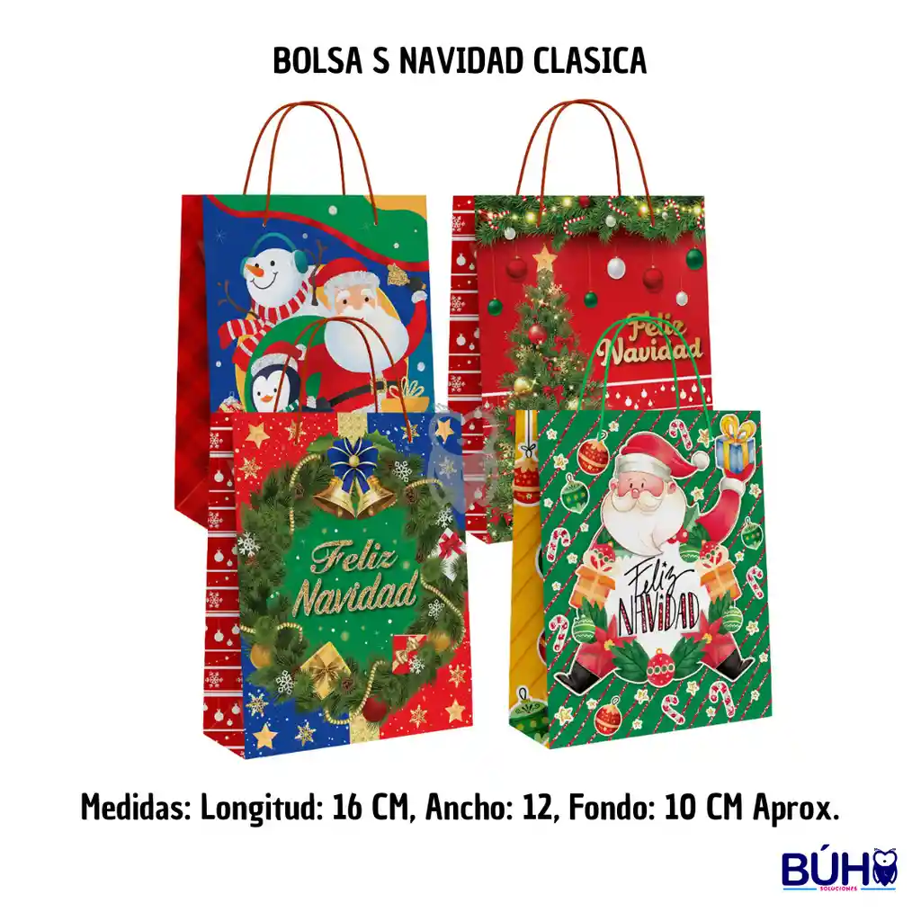 Bolsa Pequeña Navidad Primavera Clasica