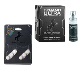 Black Power: Retardante Dynamo 15ml + Potenciador Energizante 5+1