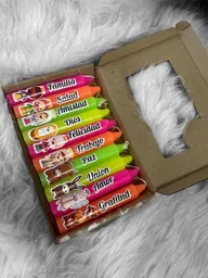 Velas Personalizadas Con Mensajes Y Dibujos Farol Velitas Navidad X10 Unidades