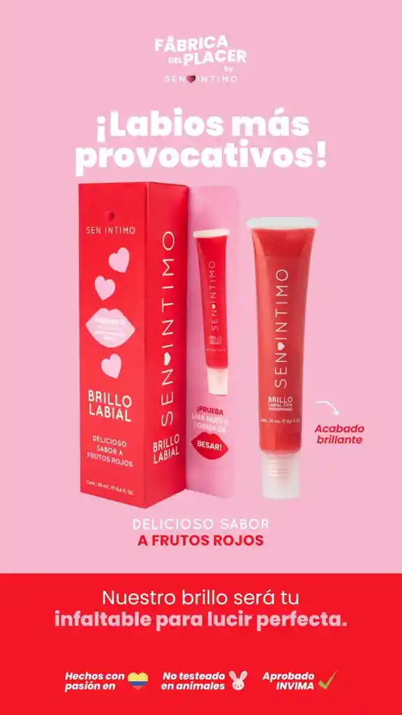 Brillo Labial X 20 Ml Cereza Sen Intimo