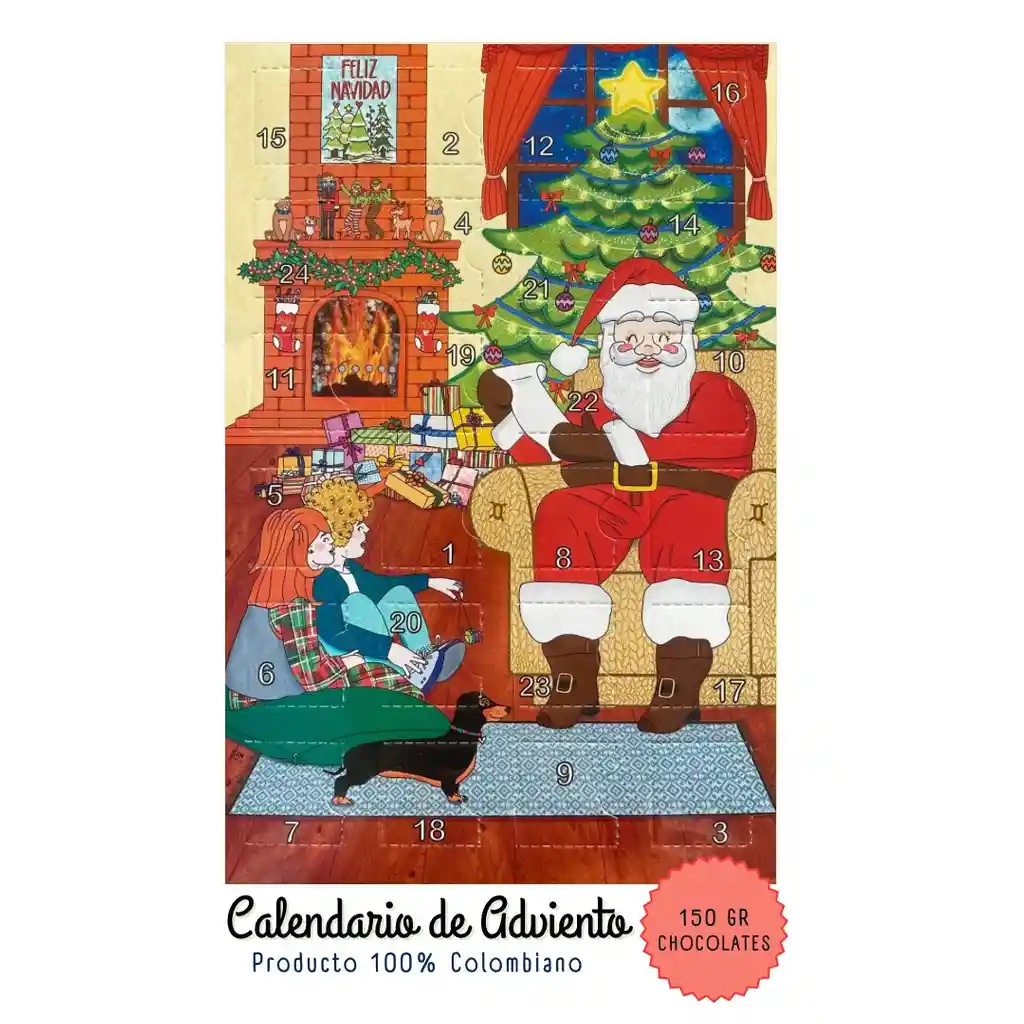 Calendario De Adviento Papá Noel