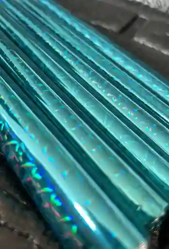 Papel Regalo Metalizado X10 Unidades Azul Claro
