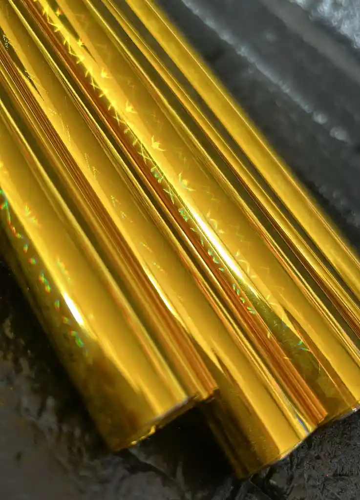 Papel Regalo Metalizado X10 Unidades Dorado