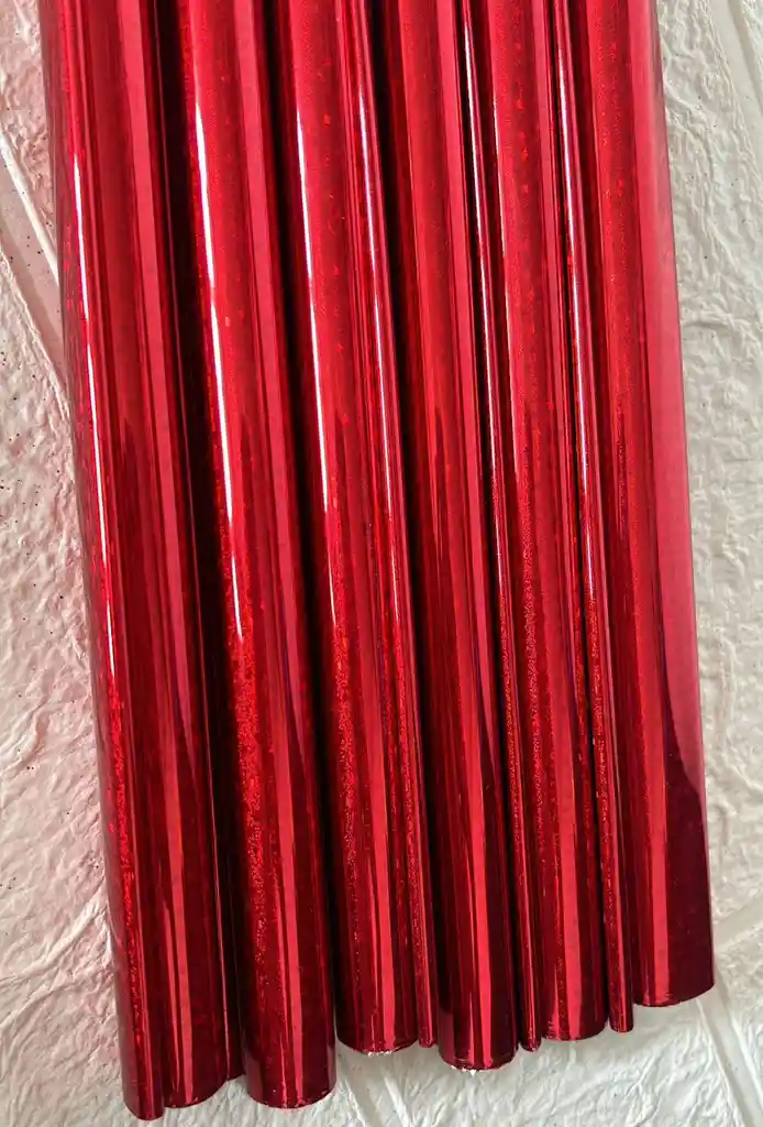 Papel Regalo Metalizado X10 Unidades Rojo