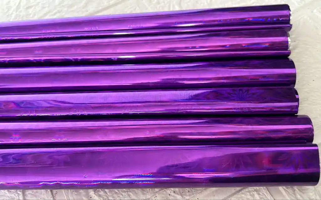 Papel Regalo Metalizado X10 Unidades Morado