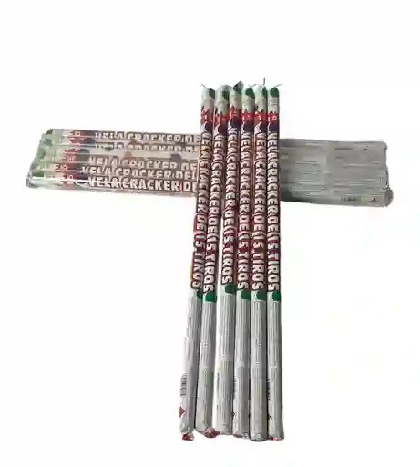 Vela Craker X 6 Unidades Bengala De Colores De 15 Tiros Polvora