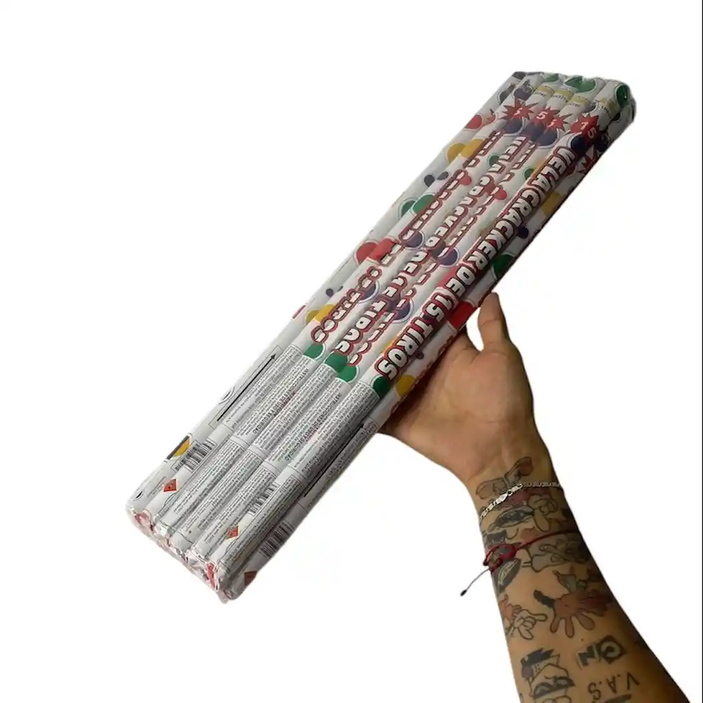 Vela Craker X 12 Unidades Bengala De Colores De 15 Tiros Polvora