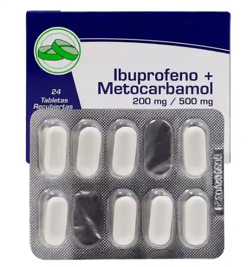 Ibuprofeno + Metocarbamol 200mg/500mg Coashpharma