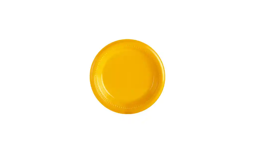 Plato Darnel 15.5 Cm Color Amarillo X 12 Unidades