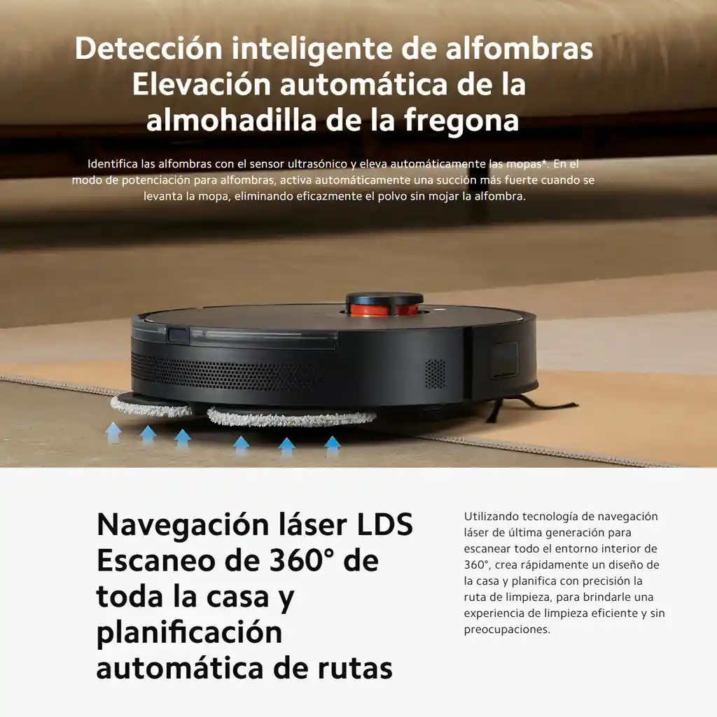 Xiaomi Robot Vacuum S20+ Aspiradora Trapeadora Smart Black