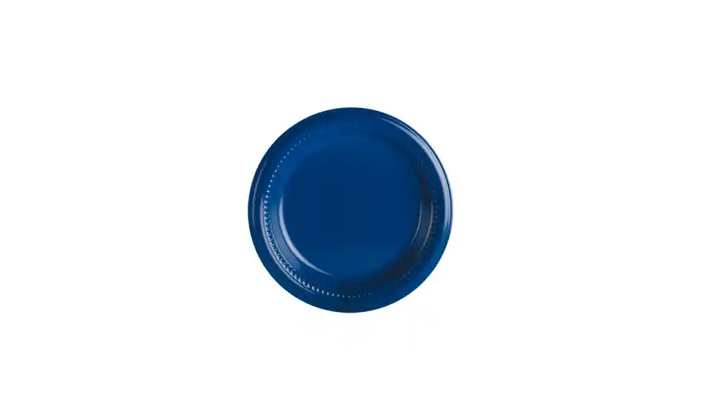 Plato Darnel 15.5 Cm Color Azul X 12 Unidades