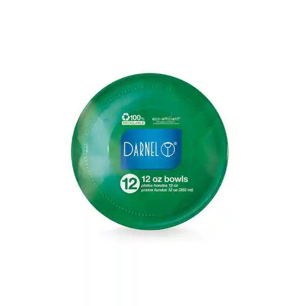 Plato Darnel 15.5 Cm Color Verde X 12 Unidades