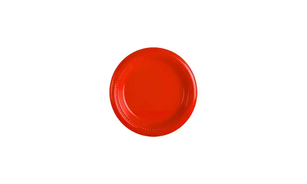 Plato Darnel 15.5 Cm Color Rojo X 12 Unidades