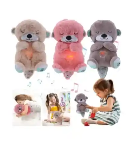 Peluche Realista Nutria Bebe Estimulacion Sensorial Sonido