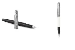 Pluma Parker Jotter Tinta Negra Cuerpo Negro O Blanco