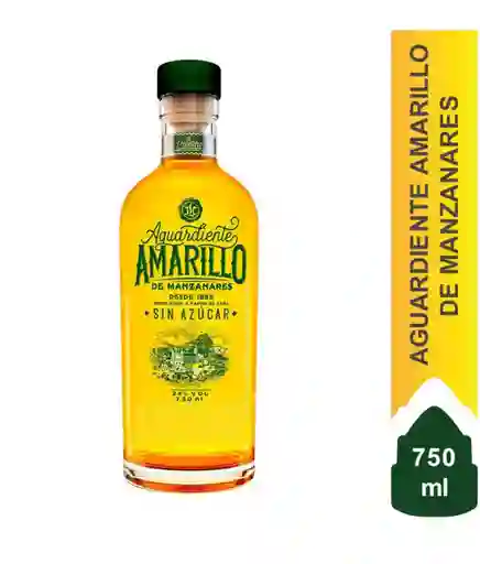 Aguardiente Amarillo De Manzanares Sin Azúcar