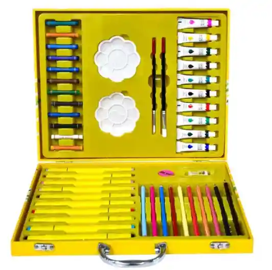 Kit Artístico Completo: Todo Lo Necesario Para Crear Obras De Arte En Un Maletín