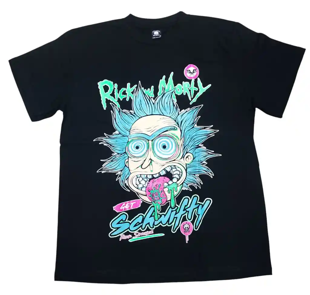 Camiseta Rick And Morty Camiseta Para Hombre Y Mujer Dragón Rick Neón