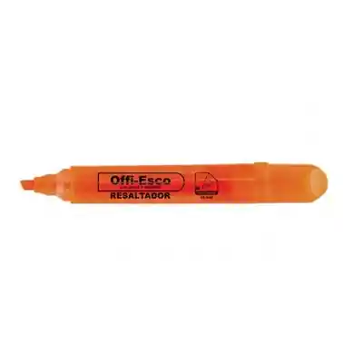 Resaltador Grueso Naranja Neon Offi Esco Oe-540