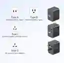 Convertidor Europeo 6en1 Universal Usb Tipo C Adaptador Viajero Plug Adapter Travel