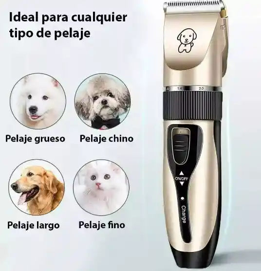 Maquina De Peluquería Canina Kit Mascotas Inalámbrica Full