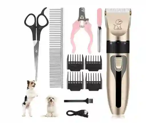 Maquina De Peluquería Canina Kit Mascotas Inalámbrica Full