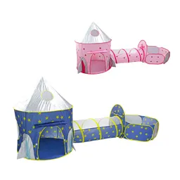 Carpa Castillo Infantil Con Túnel Y Piscina De Pelotas