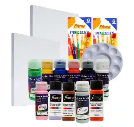 Kit Pintura Acrilica Pareja Plus