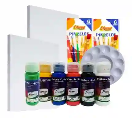 Kit De Pintura Acrilica Pareja
