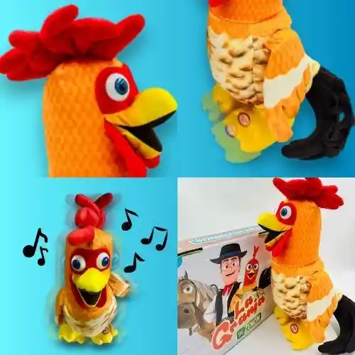 Gallo De Peluche Bartolito Bailarín, Canta Y Baila