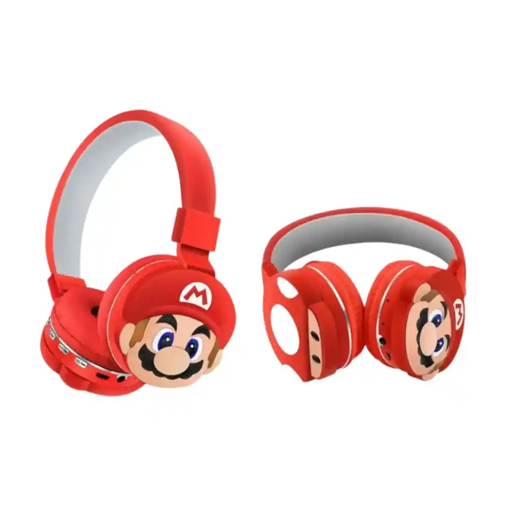 Audífono Diadema Bluetooth Inalámbrica Diseño Mario Bros