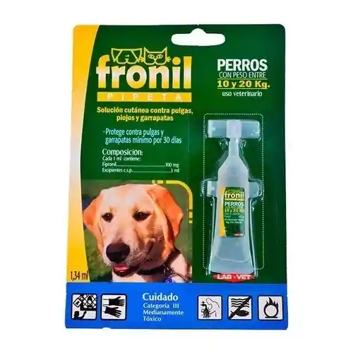 Antipulgas Perros 10 A 20 Kg Pipeta Contra Pulgas Y Garrapatas Para Perros Pulgas Perros