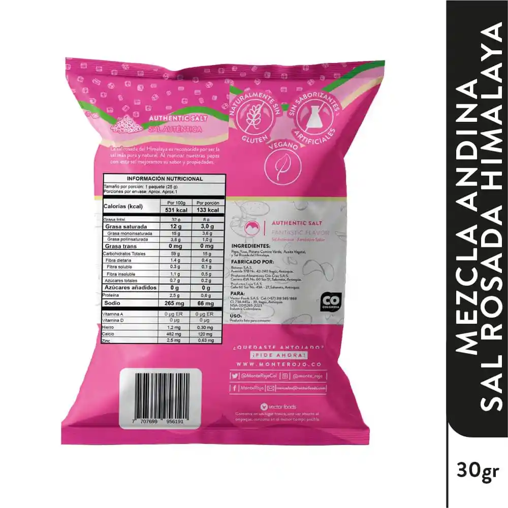 Mezcla Andina Sal Rosada Himalaya 25g