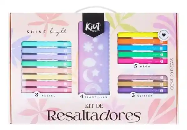 Kit De Resaltadores Kiut X 20 Pcs 572105 Norma