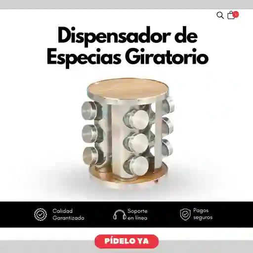 Dispensador De Especias Giratorio