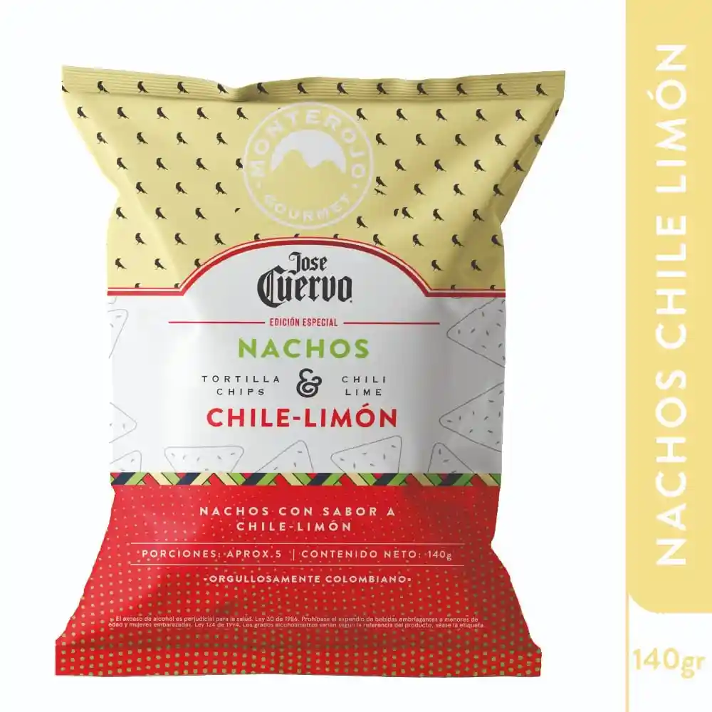 Nachos Jose Cuervo Chile Y Limón 140g