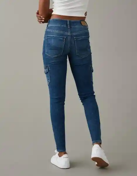 Jean Elasticidad Jegging Mujer Azul Talla 14 American Eagle