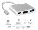 Convertidor Usb 3.1 (tipo C) A Hdmi+usb 3.0+tipo C