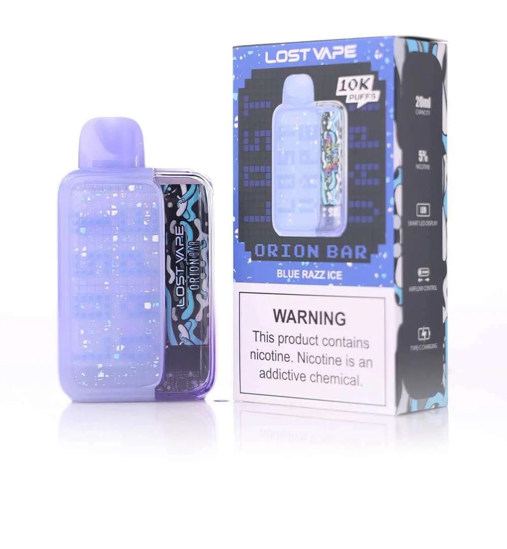 Vaper Lost Vape Orion 10,000 Puffs Blue Razz Ice - Rappi