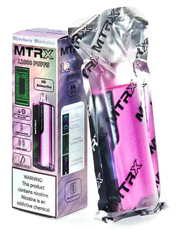 Vaper Mtrx Recargable 12000puff - Strawberry Shortcakes