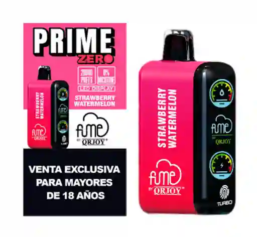 Vape Fume 20.000 Puffs Strawberry Watermelon Prime Zero - Sin Nicotina