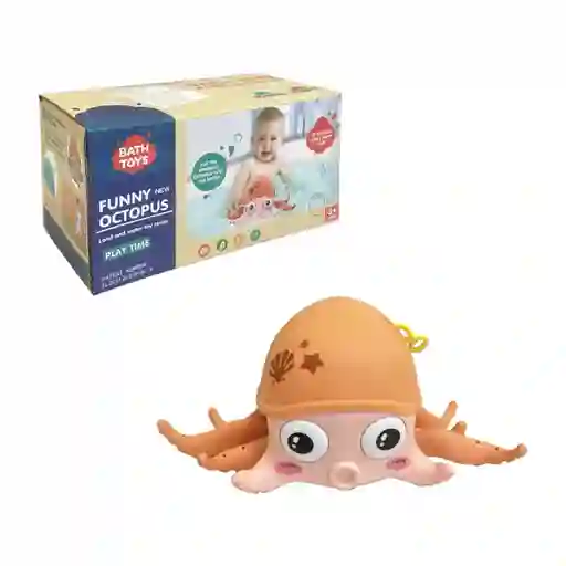 Juguete - Divertido Pulpo Infantil Con Movimientos De Cuerda