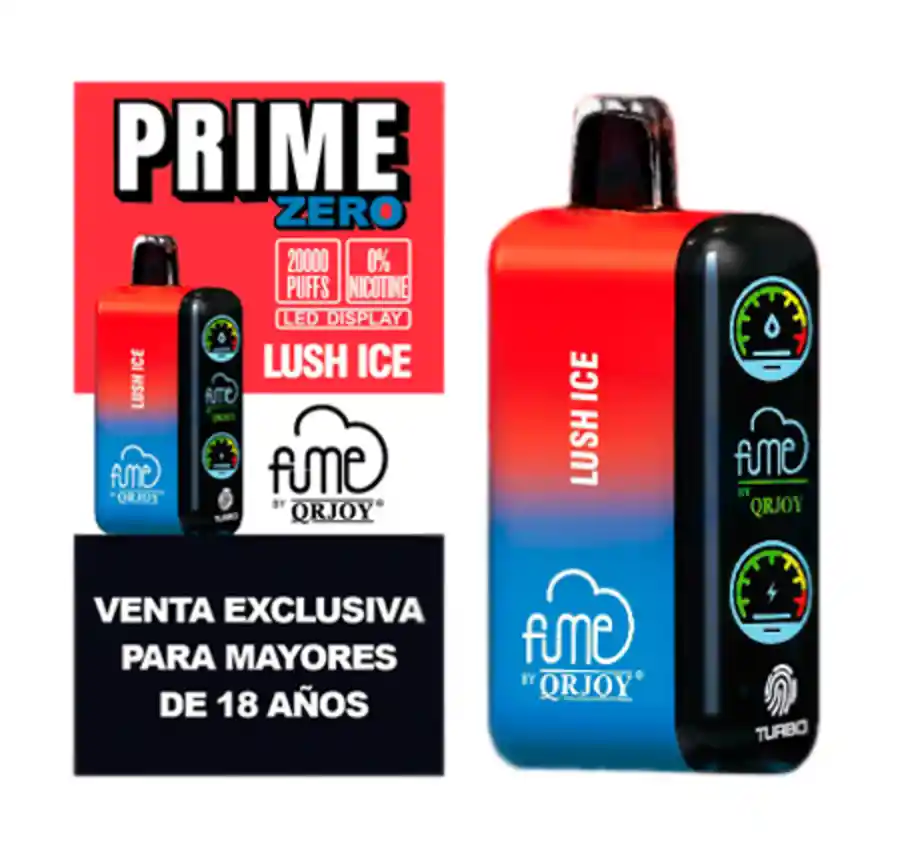 Vape Fume 20.000 Puffs Lush Ice Prime Zero - Sin Nicotina