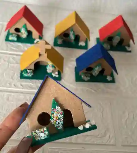 Casas Para Maqueta Pequeña X6 Unidades