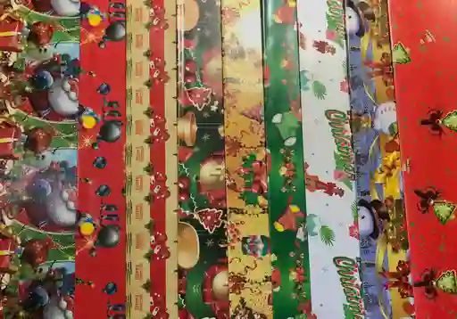 Papel Regalo Navidad Surtido X5 Motivos Navideños