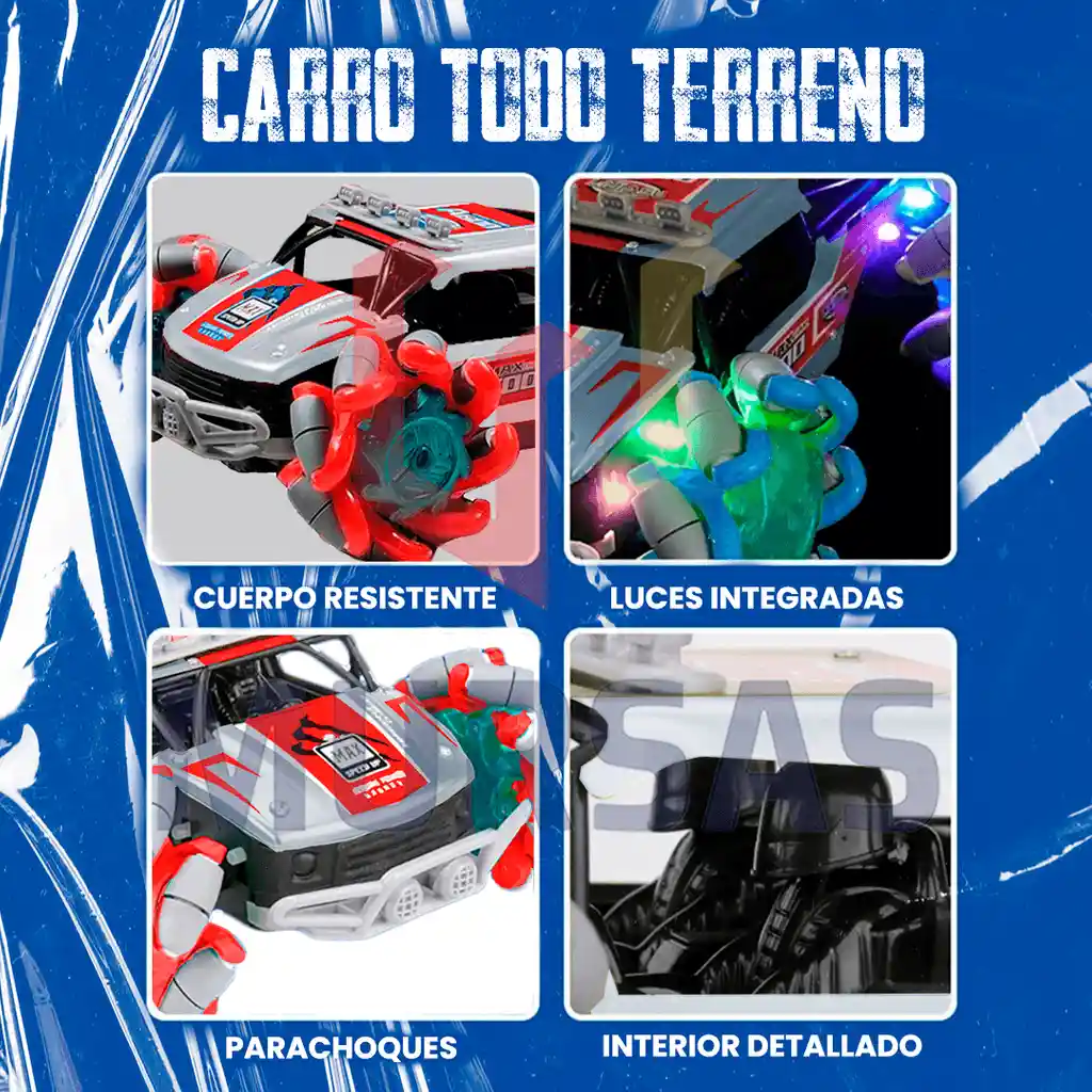 Carro Control Remoto Camioneta Todoterreno Control Dual
